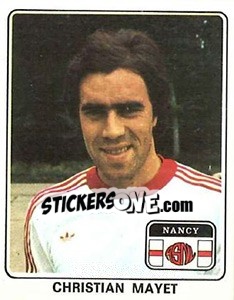 Sticker Christian Mayet - Football France 1977-1978 n. 162 - Panini
