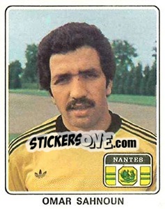 Sticker Omar Sahnoun - Football France 1977-1978 n. 174 - Panini