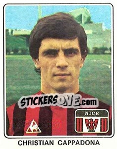 Sticker Christian Cappadona - Football France 1977-1978 n. 189 - Panini