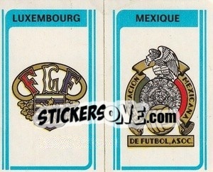 Sticker Luxembourg / Mexique - Football France 1977-1978 n. 246 - Panini
