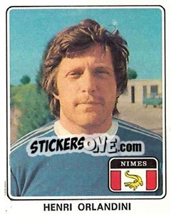 Sticker Henri Orlandini - Football France 1977-1978 n. 256 - Panini
