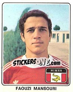 Sticker Faouzi Mansouri - Football France 1977-1978 n. 261 - Panini
