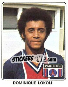 Sticker Dominique Lokoli - Football France 1977-1978 n. 276 - Panini