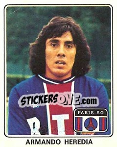 Sticker Armando Heredia - Football France 1977-1978 n. 278 - Panini