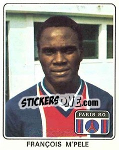 Sticker Francois M'Pele - Football France 1977-1978 n. 284 - Panini