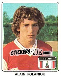 Sticker Alain Polaniok - Football France 1977-1978 n. 300 - Panini
