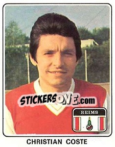 Sticker Christian Coste - Football France 1977-1978 n. 303 - Panini