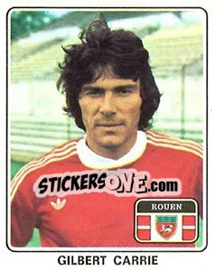 Figurina Gilbert Carrie - Football France 1977-1978 n. 316 - Panini