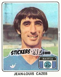 Sticker Jean-Louis Cazes - Football France 1977-1978 n. 5 - Panini