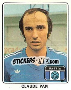 Sticker Claude Papi - Football France 1977-1978 n. 11 - Panini