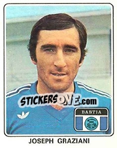 Sticker Joseph Graziani - Football France 1977-1978 n. 14 - Panini