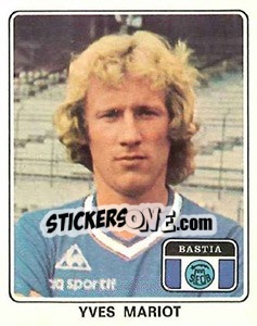 Figurina Yves Mariot - Football France 1977-1978 n. 17 - Panini