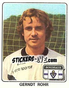 Sticker Gernot Rohr - Football France 1977-1978 n. 25 - Panini