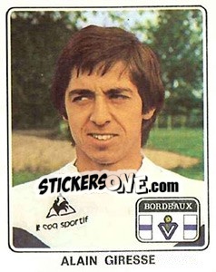 Figurina Alain Giresse - Football France 1977-1978 n. 29 - Panini
