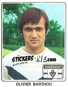 Sticker Olivier Barthou - Football France 1977-1978 n. 33 - Panini