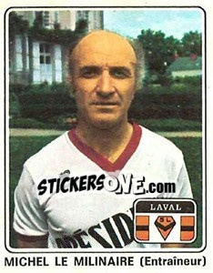 Sticker Michel Le Milinaire - Football France 1977-1978 n. 39 - Panini