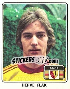 Sticker Herve Flak - Football France 1977-1978 n. 61 - Panini