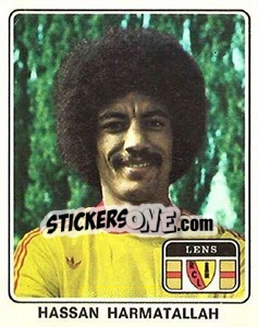 Sticker Hassan Harmatallah - Football France 1977-1978 n. 63 - Panini