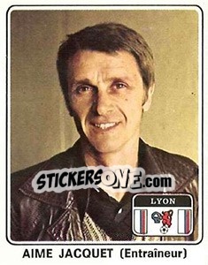 Sticker Aime Jacquet - Football France 1977-1978 n. 75 - Panini