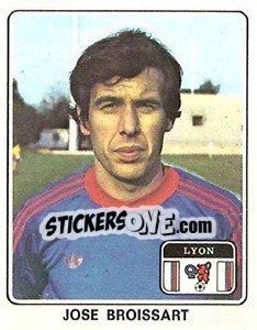 Sticker Jose Broissart - Football France 1977-1978 n. 80 - Panini