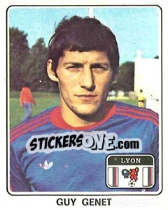 Sticker Guy Genet - Football France 1977-1978 n. 84 - Panini