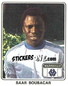 Cromo Saar Boubacar - Football France 1977-1978 n. 106 - Panini