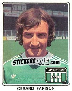 Cromo Gerard Farison - Football France 1977-1978 n. 329 - Panini