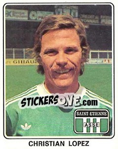 Sticker Christian Lopez - Football France 1977-1978 n. 330 - Panini