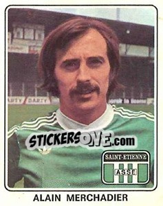 Sticker Alain Merchadier - Football France 1977-1978 n. 331 - Panini