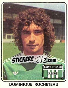 Sticker Dominique Rocheteau - Football France 1977-1978 n. 338 - Panini