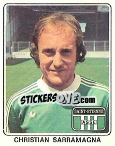 Sticker Christian Sarramagna - Football France 1977-1978 n. 340 - Panini