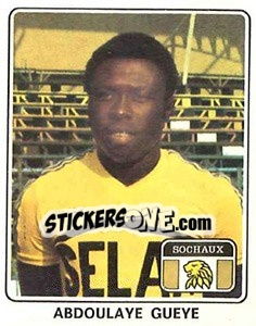 Cromo Abdoulaye Gueye - Football France 1977-1978 n. 349 - Panini