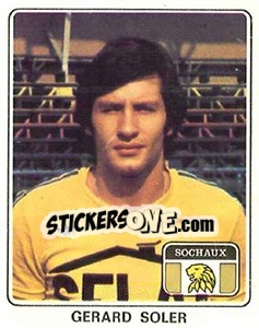 Figurina Gerard Soler - Football France 1977-1978 n. 357 - Panini