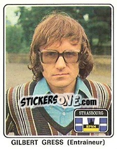 Sticker Gilbert Gress - Football France 1977-1978 n. 363 - Panini