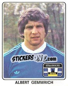 Sticker Albert Gemmrich - Football France 1977-1978 n. 376 - Panini