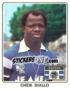 Sticker Cheik Diallo - Football France 1977-1978 n. 392 - Panini