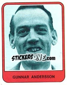Sticker Gunnar Andersson - Football France 1977-1978 n. 431 - Panini