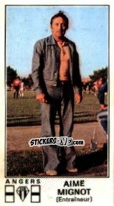 Sticker Aime Mignot - Football France 1976-1977 n. 8 - Panini