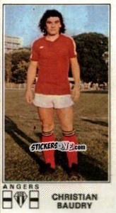 Sticker Christian Baudry - Football France 1976-1977 - Panini