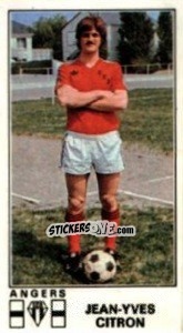 Sticker Jean-Yves Citron - Football France 1976-1977 - Panini