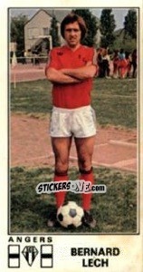 Cromo Bernard Lech - Football France 1976-1977 - Panini