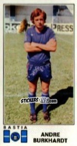 Sticker Andre Burkhardt - Football France 1976-1977 n. 27 - Panini