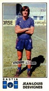 Cromo Jean-Louis Desvignes - Football France 1976-1977 - Panini