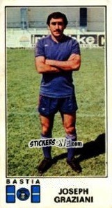 Sticker Joseph Graziani - Football France 1976-1977 - Panini