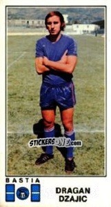 Figurina Dragan Dzajic - Football France 1976-1977 - Panini