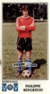 Sticker Philippe Bergeroo - Football France 1976-1977 n. 43 - Panini