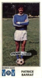 Figurina Patrice Barrat - Football France 1976-1977 - Panini