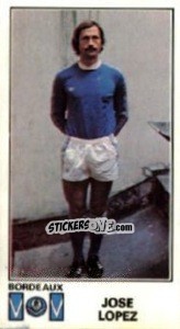 Sticker Jose Lopez - Football France 1976-1977 - Panini
