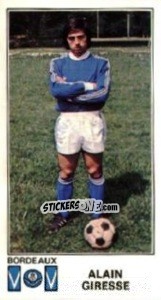 Cromo Alain Giresse - Football France 1976-1977 - Panini