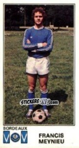 Cromo Francis Meynieu - Football France 1976-1977 - Panini